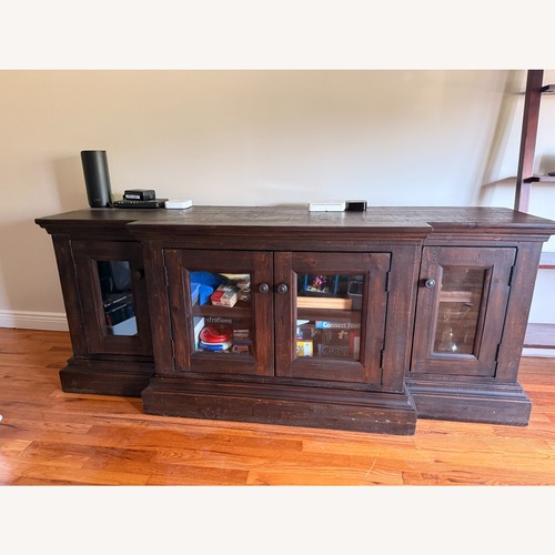 Used Restoration Hardware Salvaged Dark Brown Media Storage for sale on AptDeco