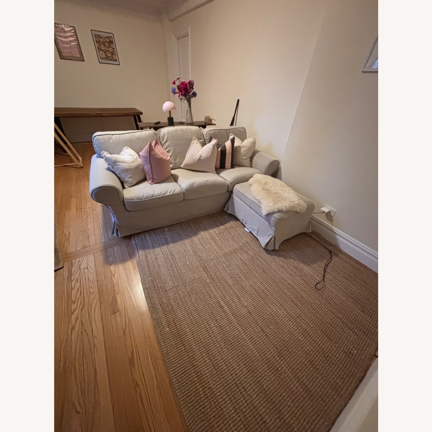 IKEA Natural Fabric 3+ Piece Sectional - image-3