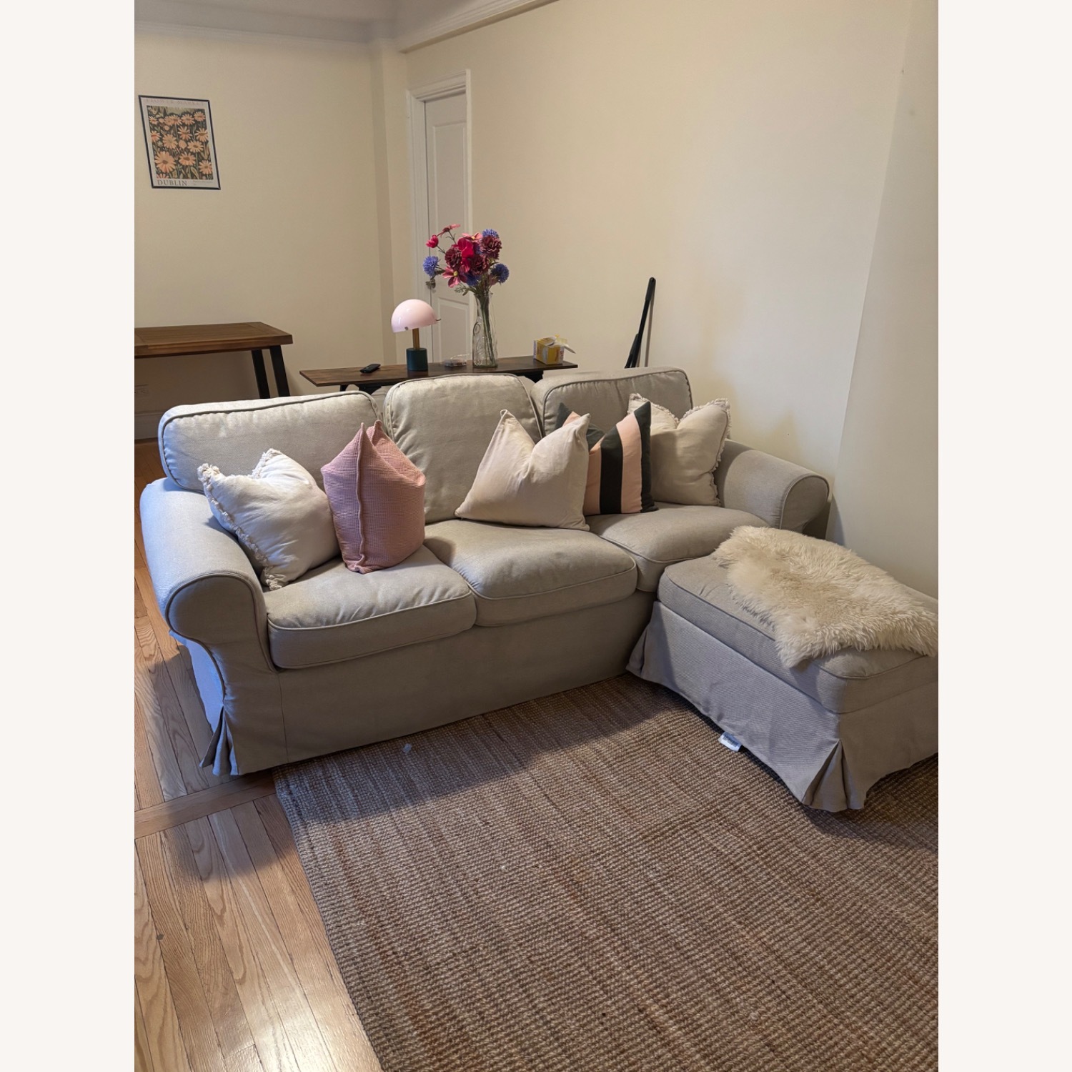 IKEA Natural Fabric 3+ Piece Sectional - image-1