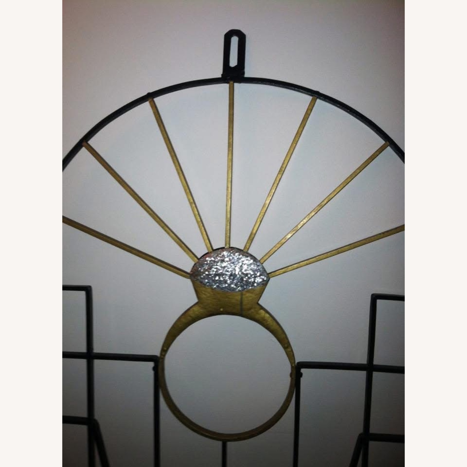 Arched Decorative Black Wrought Iron Gate - image-3