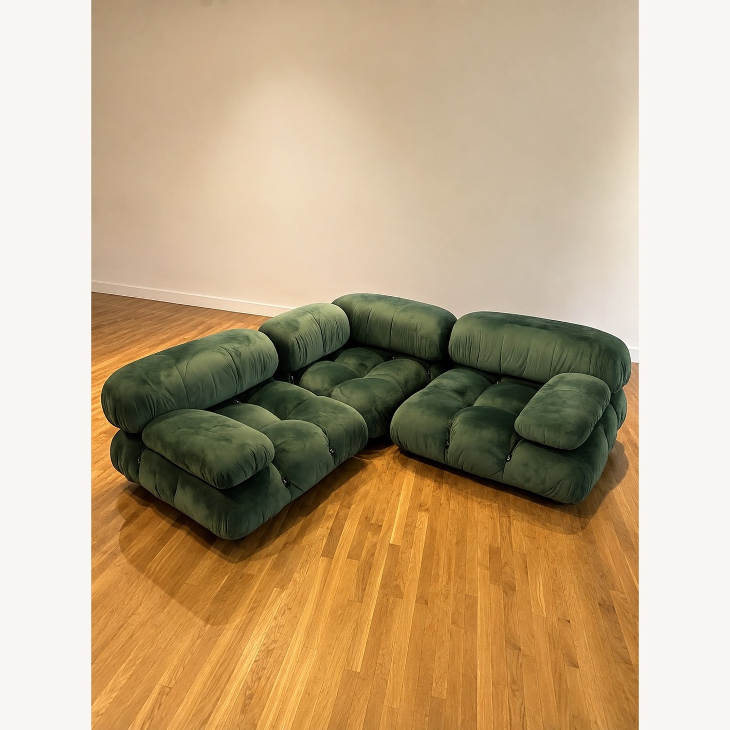 Camaleonda Style Modular Velvet Sofa + Ottoman - image-3