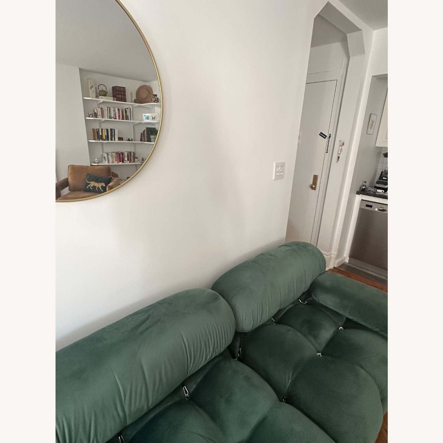 Camaleonda Style Modular Velvet Sofa + Ottoman - image-2