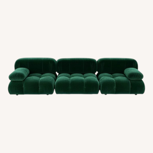 Used Camaleonda Style Modular Velvet Sofa + Ottoman for sale on AptDeco
