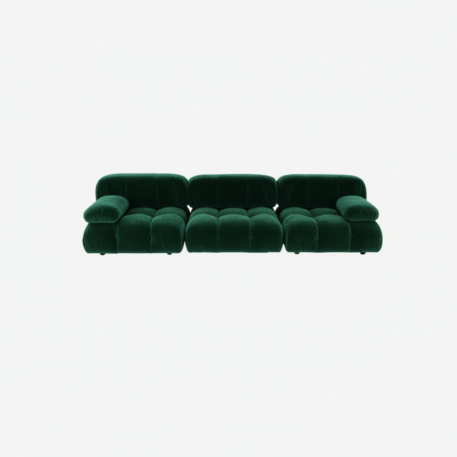 Camaleonda Style Modular Velvet Sofa + Ottoman - image-4