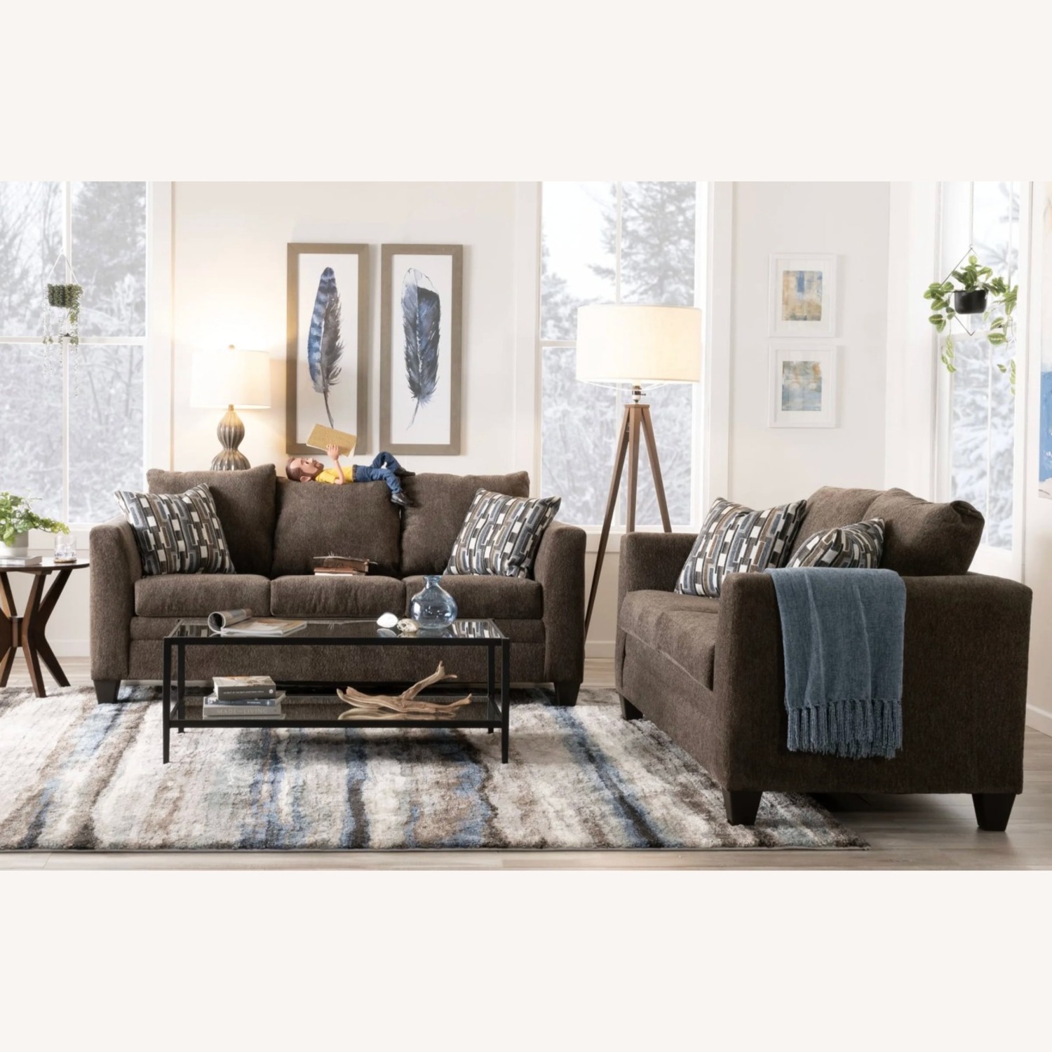 Bob's Discount Furniture Stevie 3+ Seater Sofa - image-1