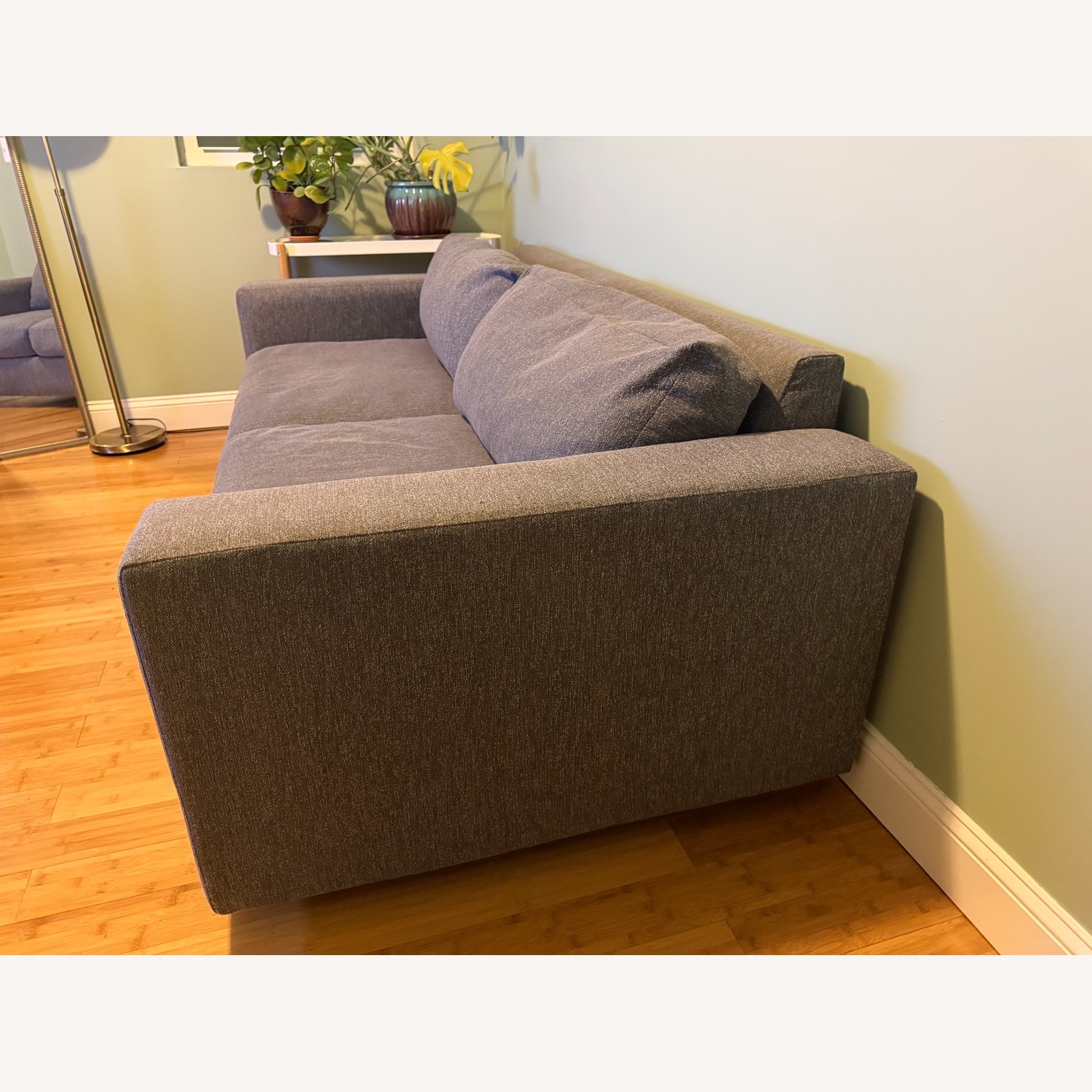 West Elm Urban Dark Gray Fabric 3+ Seater Sofa - image-2