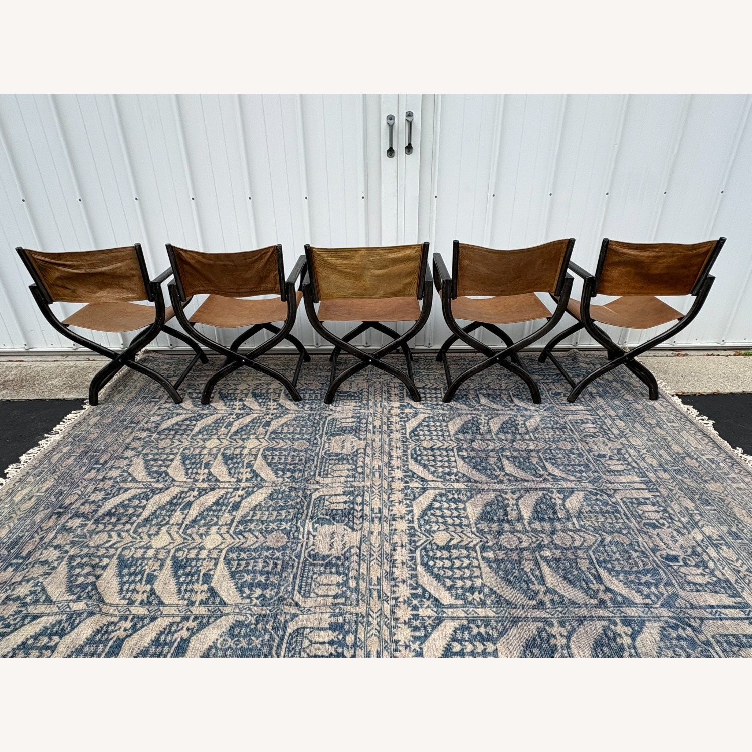 Restoration Hardware 1970s French Director's Dining Chairs, Set of 5  - image-19