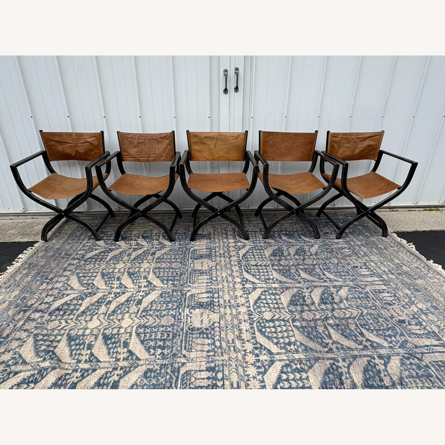 Restoration Hardware 1970s French Director's Dining Chairs, Set of 5  - image-27