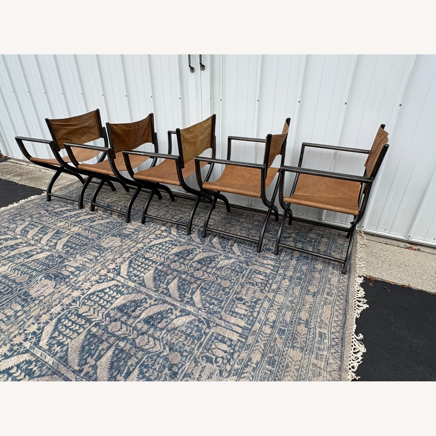 Restoration Hardware 1970s French Director's Dining Chairs, Set of 5  - image-25
