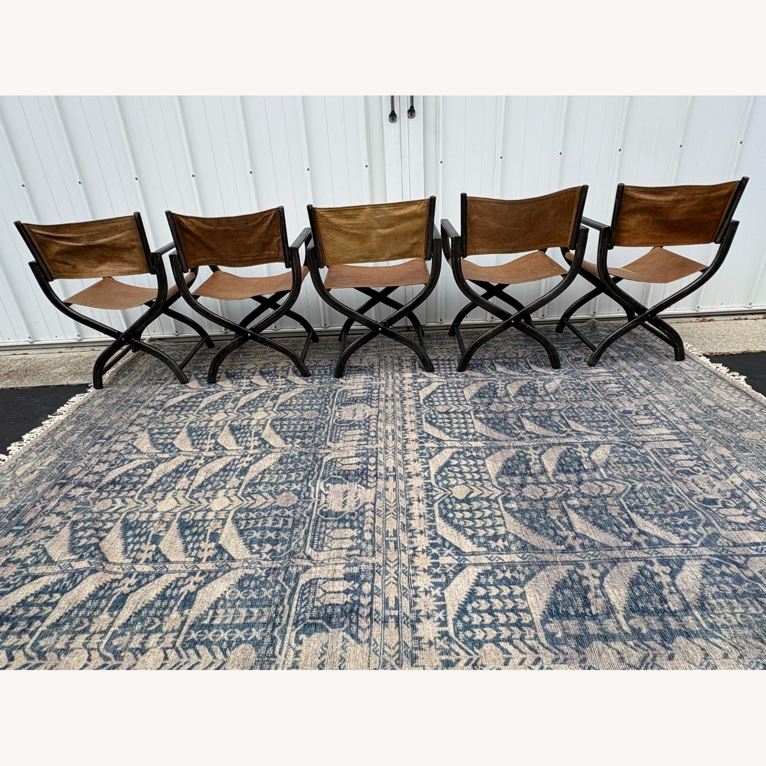Restoration Hardware 1970s French Director's Dining Chairs, Set of 5  - image-20