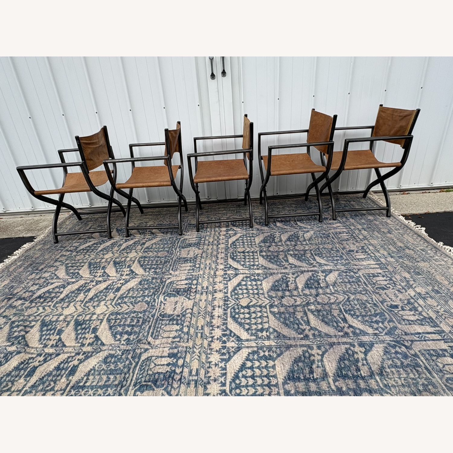 Restoration Hardware 1970s French Director's Dining Chairs, Set of 5  - image-23