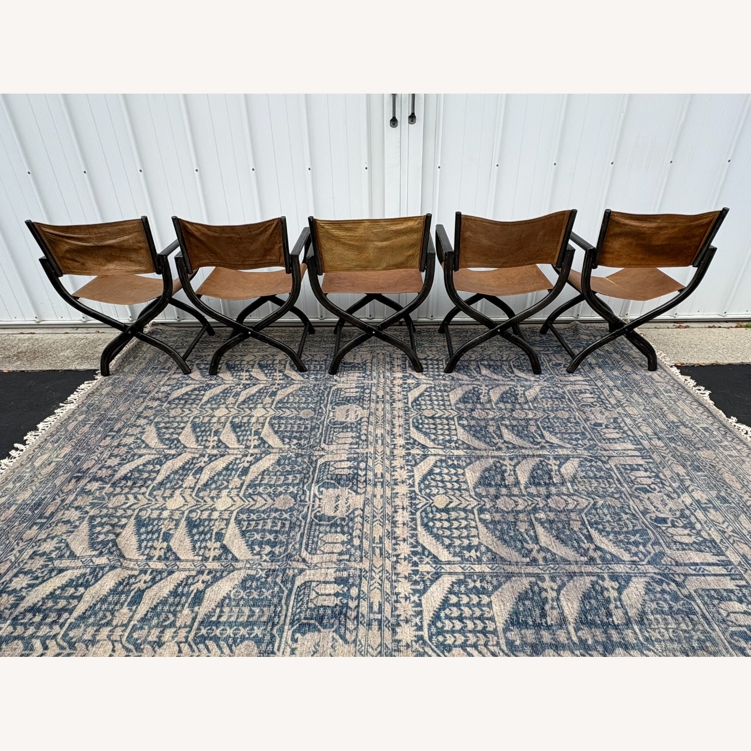 Restoration Hardware 1970s French Director's Dining Chairs, Set of 5  - image-21