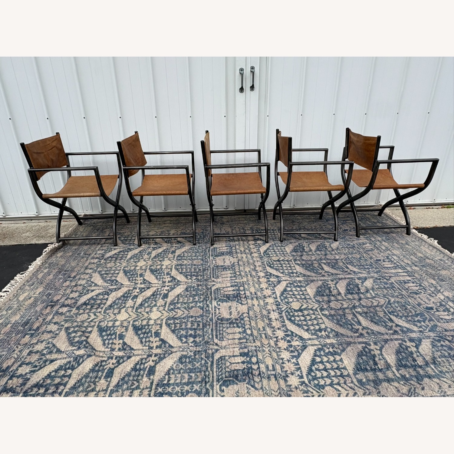 Restoration Hardware 1970s French Director's Dining Chairs, Set of 5  - image-18