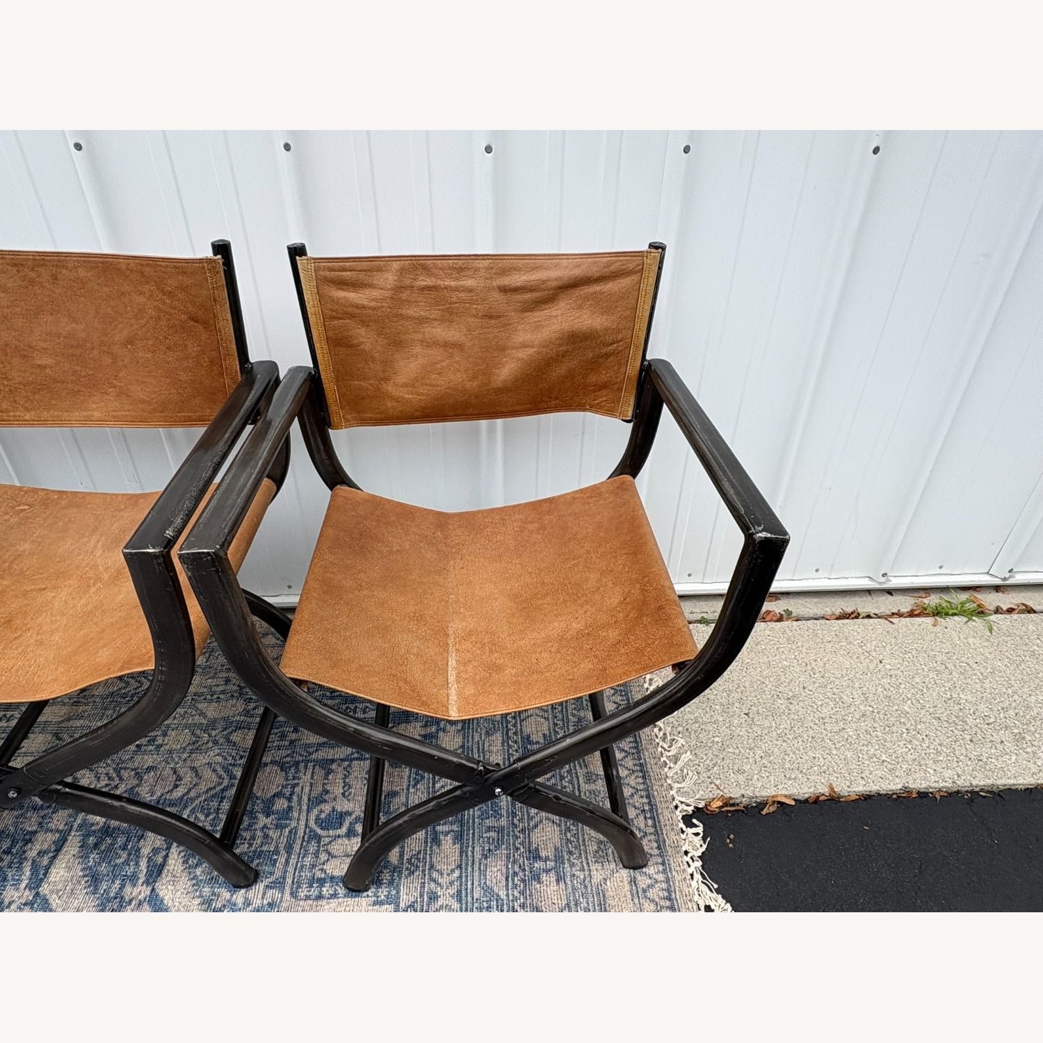 Restoration Hardware 1970s French Director's Dining Chairs, Set of 5  - image-6