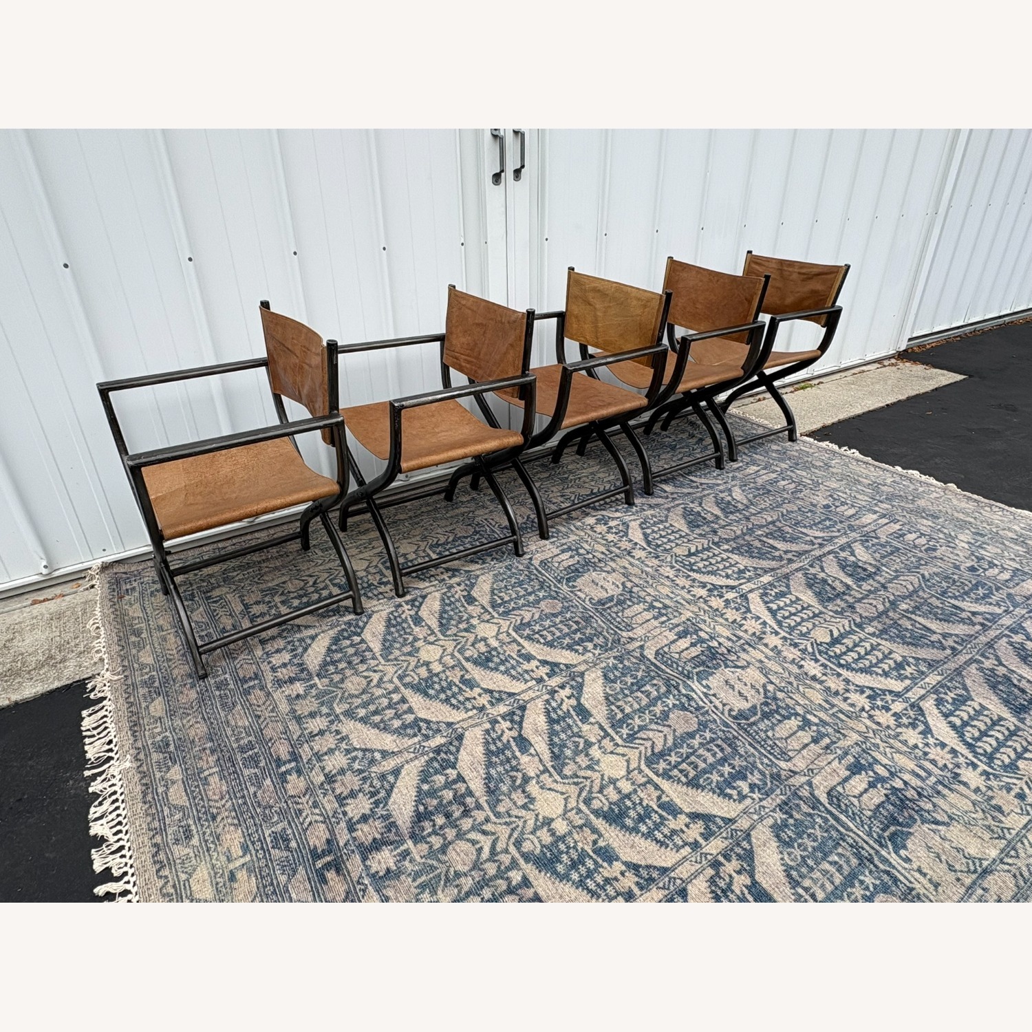 Restoration Hardware 1970s French Director's Dining Chairs, Set of 5  - image-26