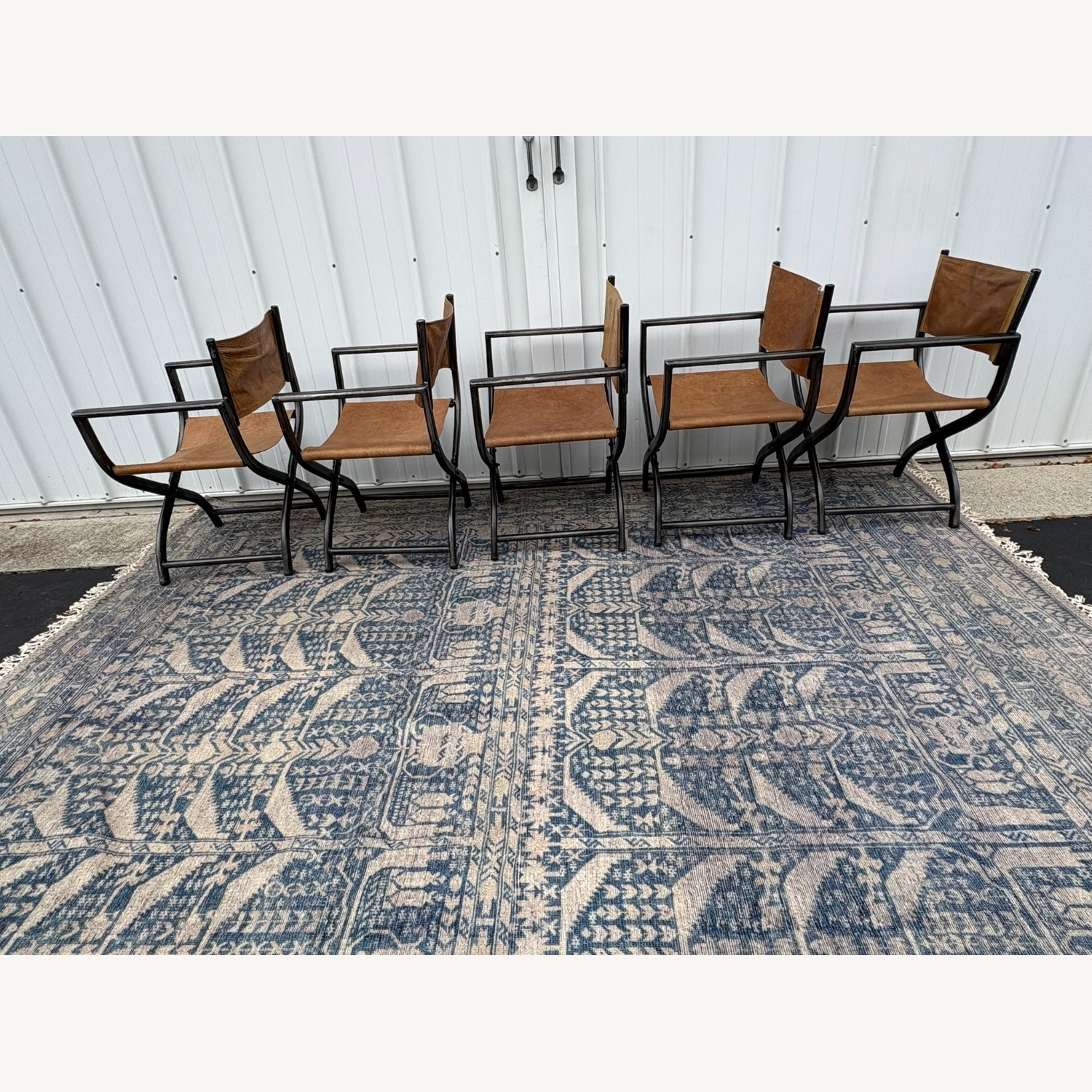 Restoration Hardware 1970s French Director's Dining Chairs, Set of 5  - image-22