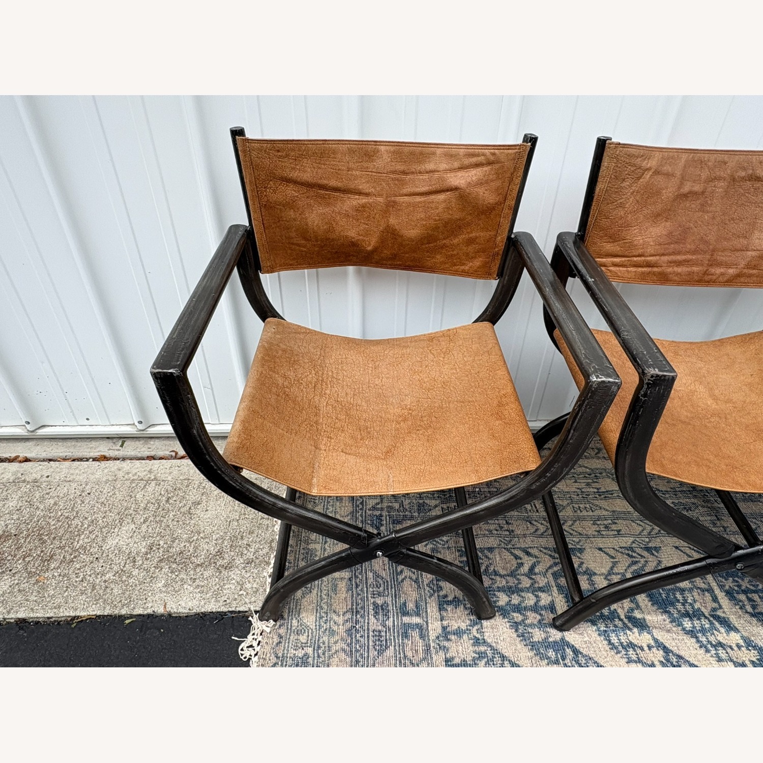 Restoration Hardware 1970s French Director's Dining Chairs, Set of 5  - image-2