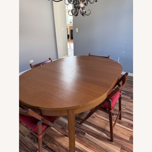 Used IKEA Dark Brown Wood Dining Set for sale on AptDeco