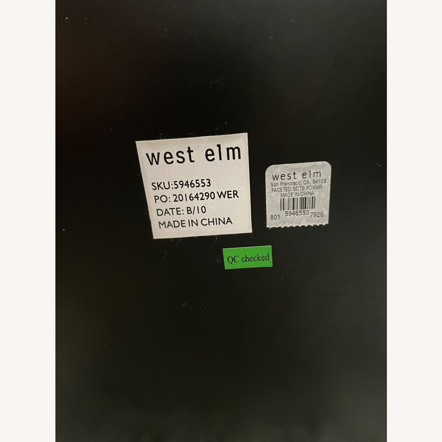 West Elm Mirrored Glass Side Table  - image-11