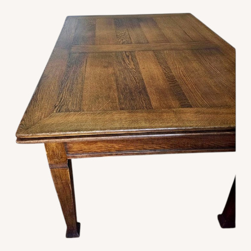 Used Antique European Oak Wood Dining Table for sale on AptDeco