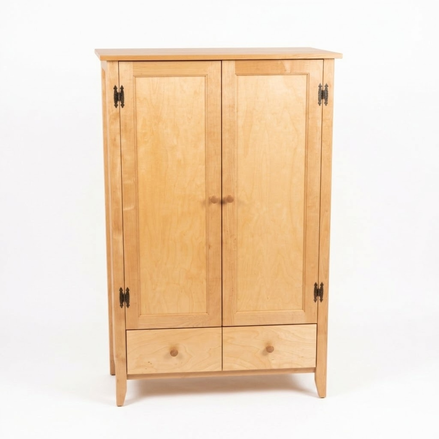 Gothic Cabinet Craft Natural Wood Armoire - image-6