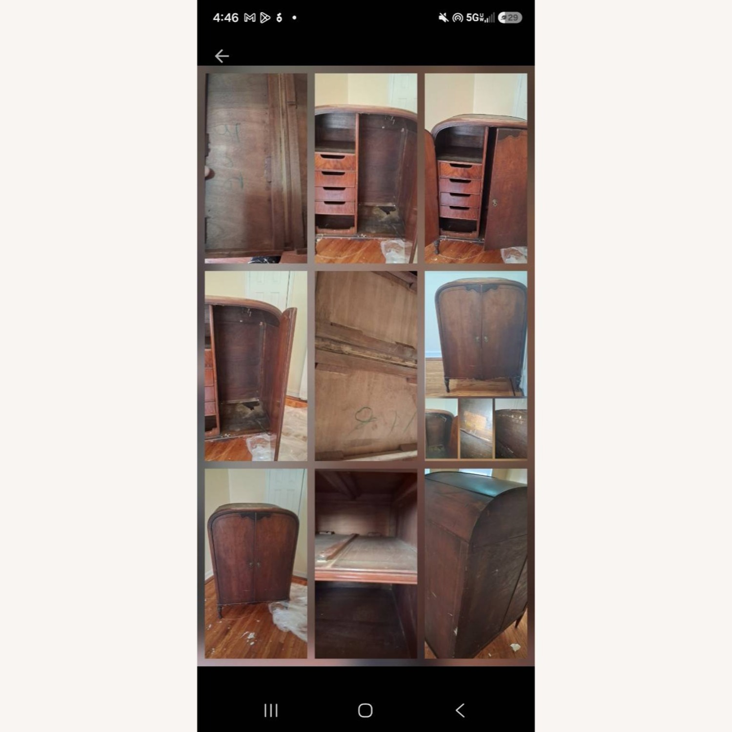 1937 Chifferobe Antique Wardrobe - image-2