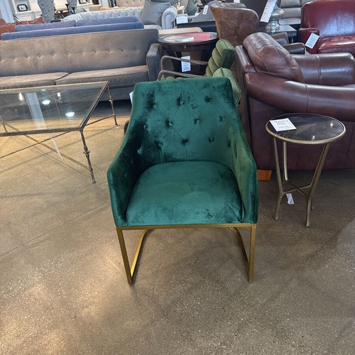 Used Noble House Fern Modern Tufted Velvet Accent Chair for sale on AptDeco