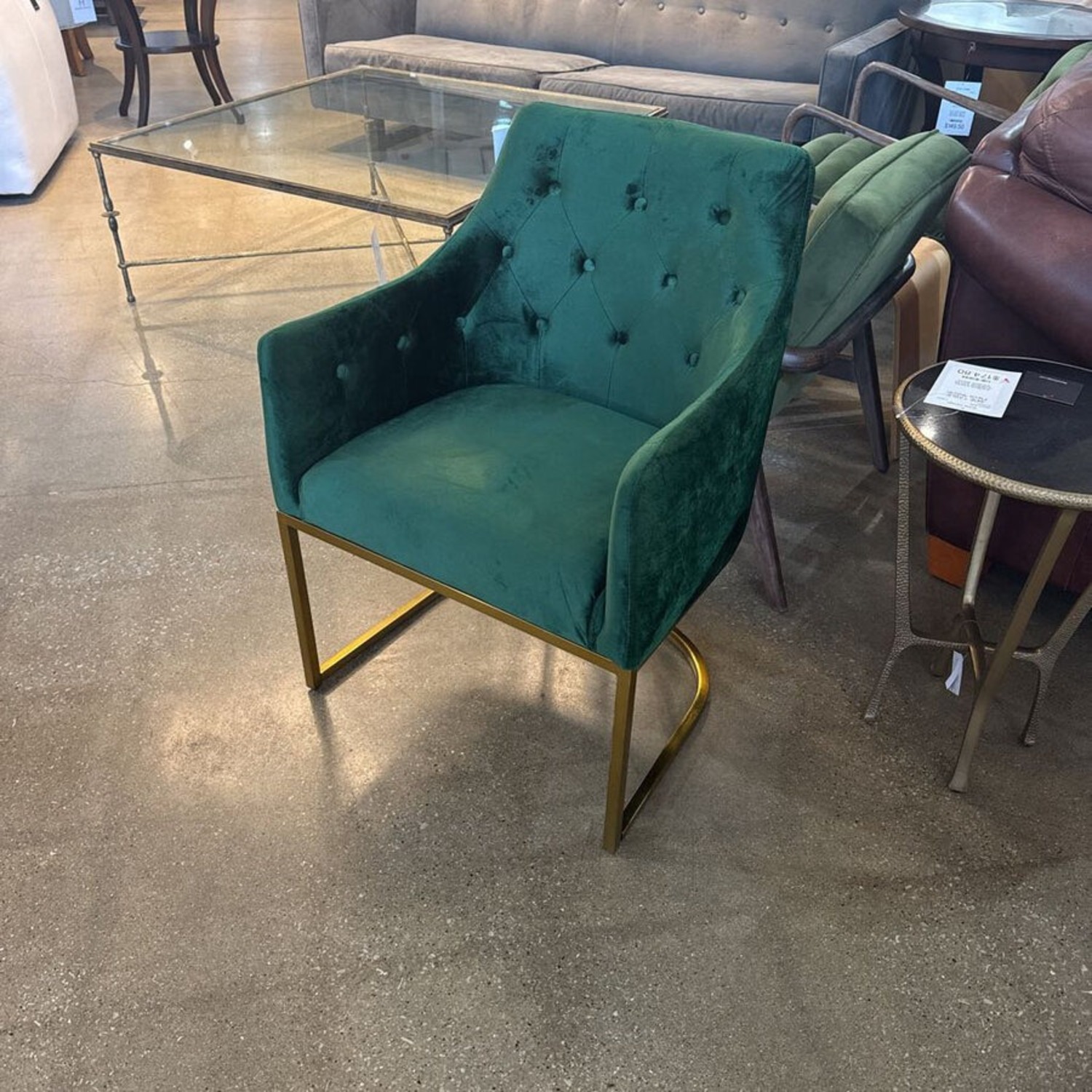 Noble House Fern Modern Tufted Velvet Accent Chair - image-4