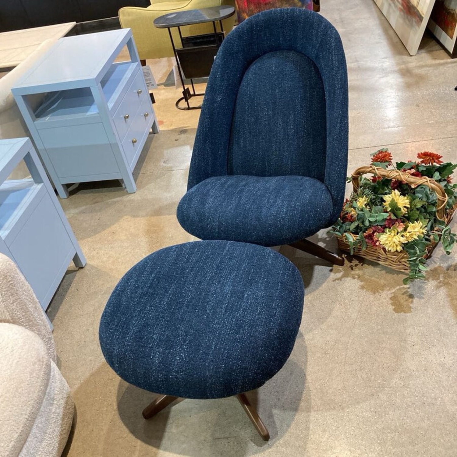 Burrow Airmail Chair & Ottoman Lounge Chair - image-3