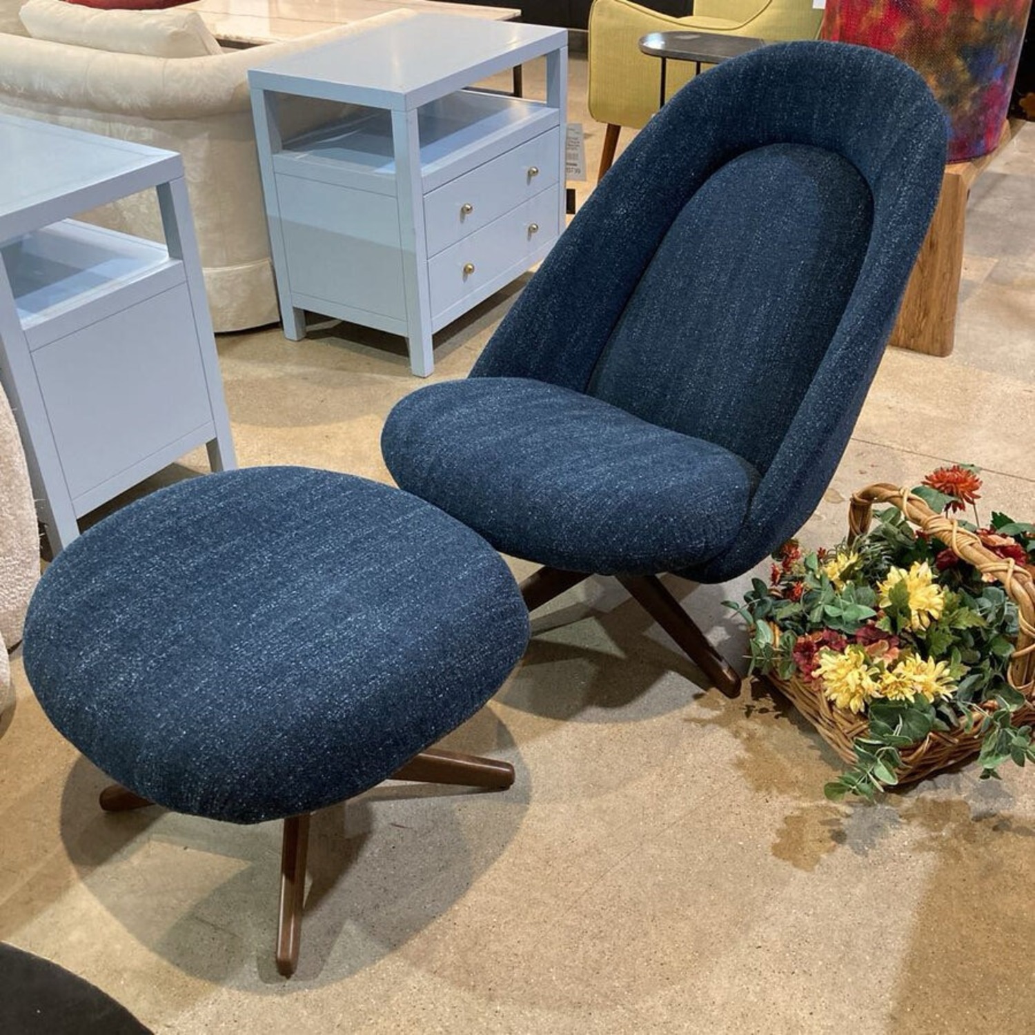 Burrow Airmail Chair & Ottoman Lounge Chair - image-2