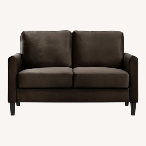 Used Wayfair Dark Brown Fabric 2 Seater Sofa for sale on AptDeco