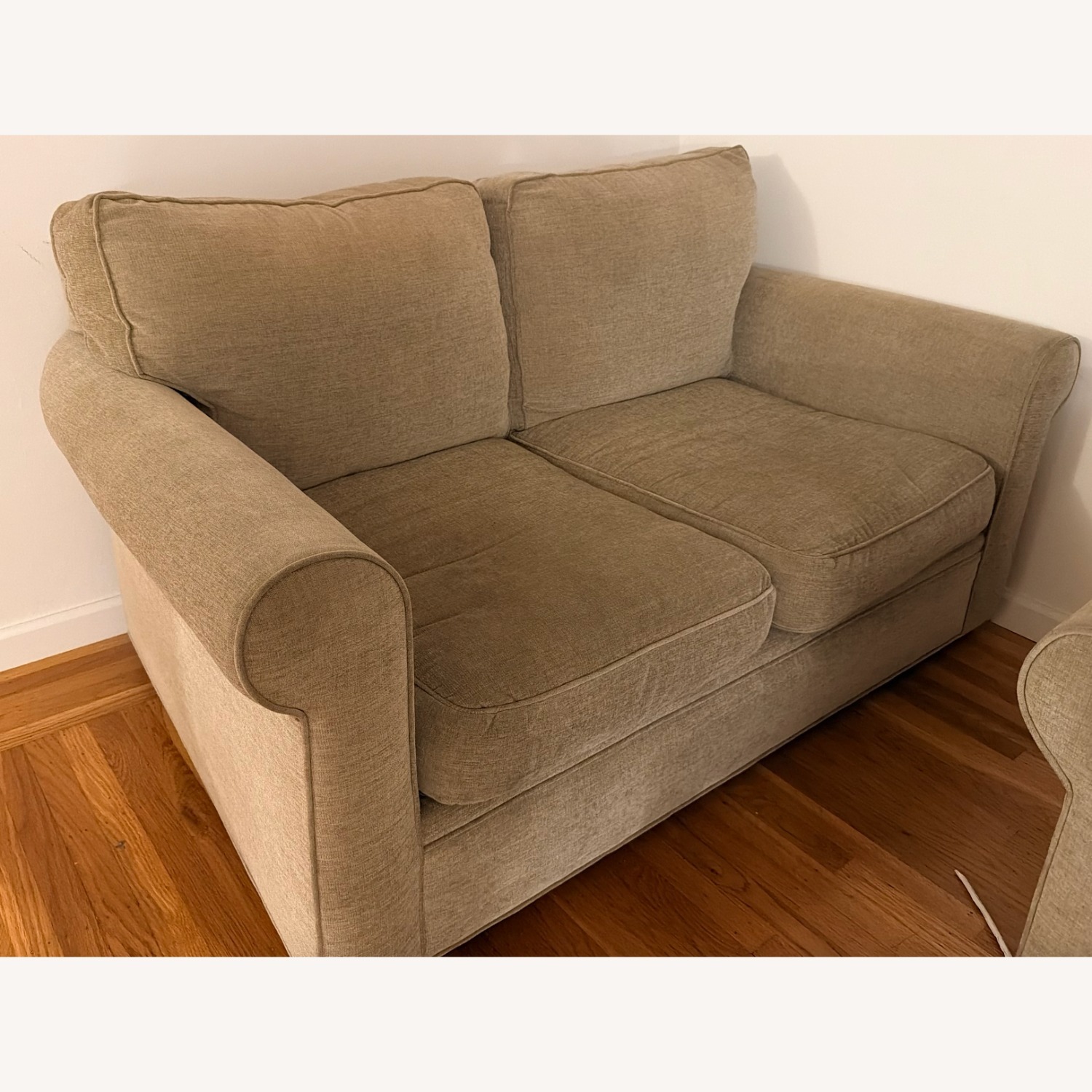 Natural Fabric 2 Seater Sofa - image-2