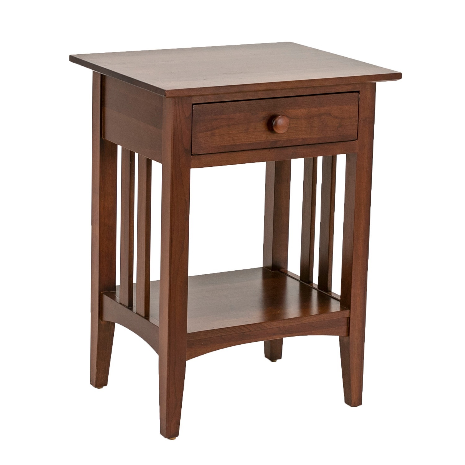 Ethan Allen Dark Brown Wood Nightstand - image-4