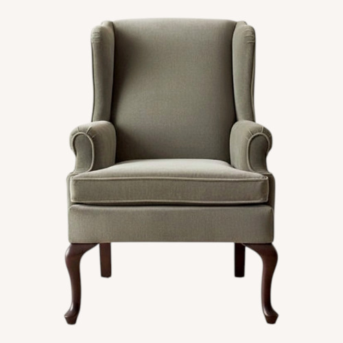 Used Pottery Barn Gramercy Green Fabric Accent Chairs for sale on AptDeco