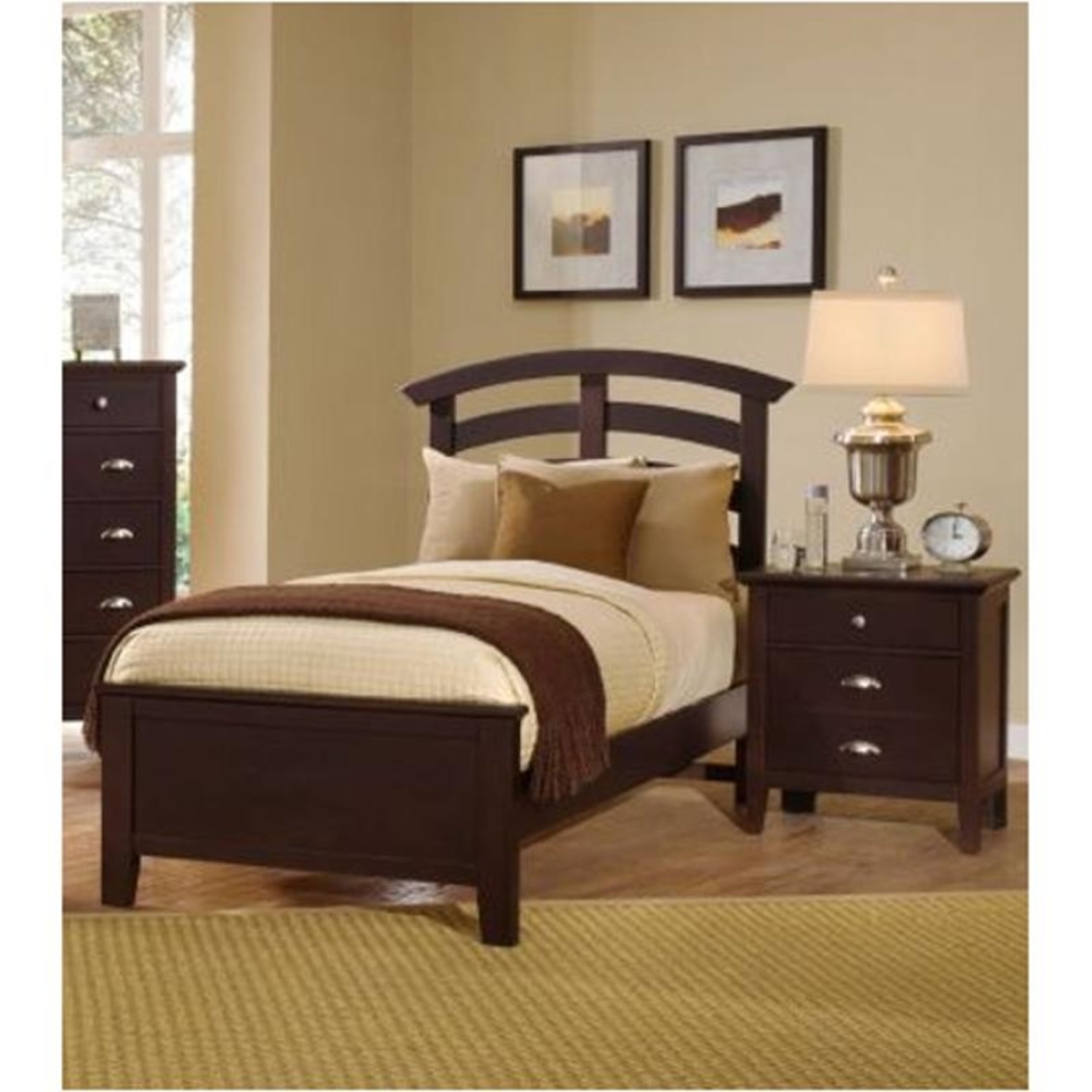 Vaughan Bassett Dark Brown Wood Queen Beds - image-6