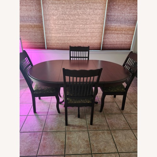 Used Expandable Solid Wood Dining Table  for sale on AptDeco