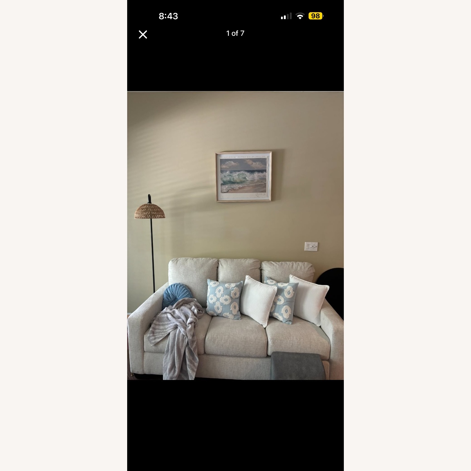 Ashley Furniture Fabric Sleeper Sofa - image-2
