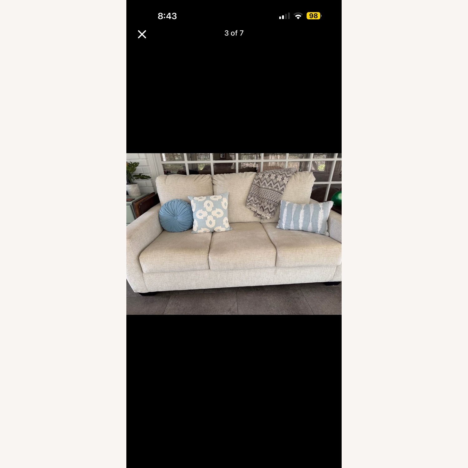 Ashley Furniture Fabric Sleeper Sofa - image-6