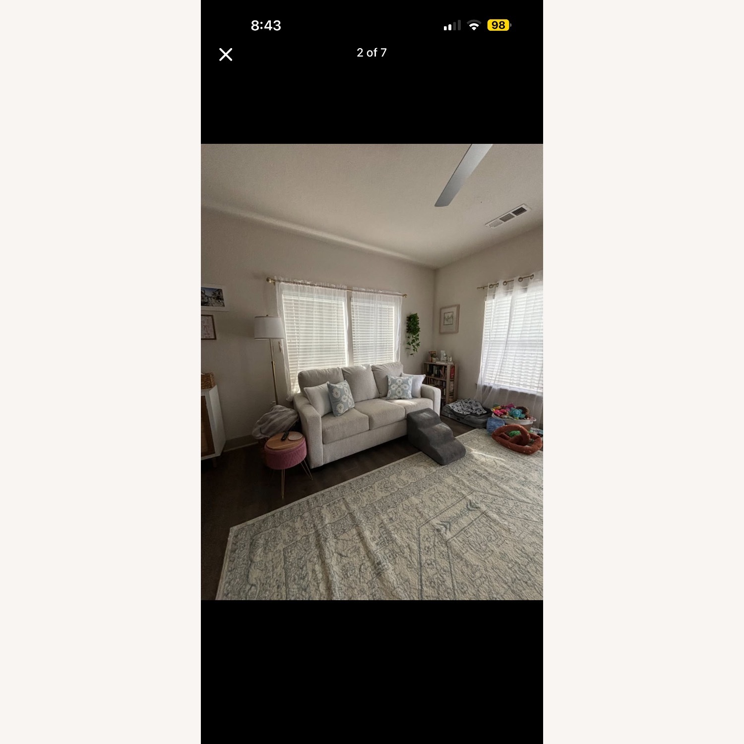Ashley Furniture Fabric Sleeper Sofa - image-3
