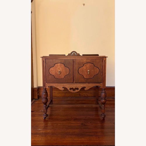 Used Vintage/Antique Finds Dark Brown Wood Small Buffet for sale on AptDeco