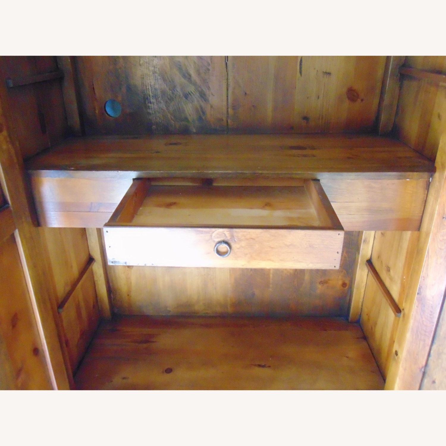 Vintage/Antique Finds Dark Brown Wood Armoire - image-4