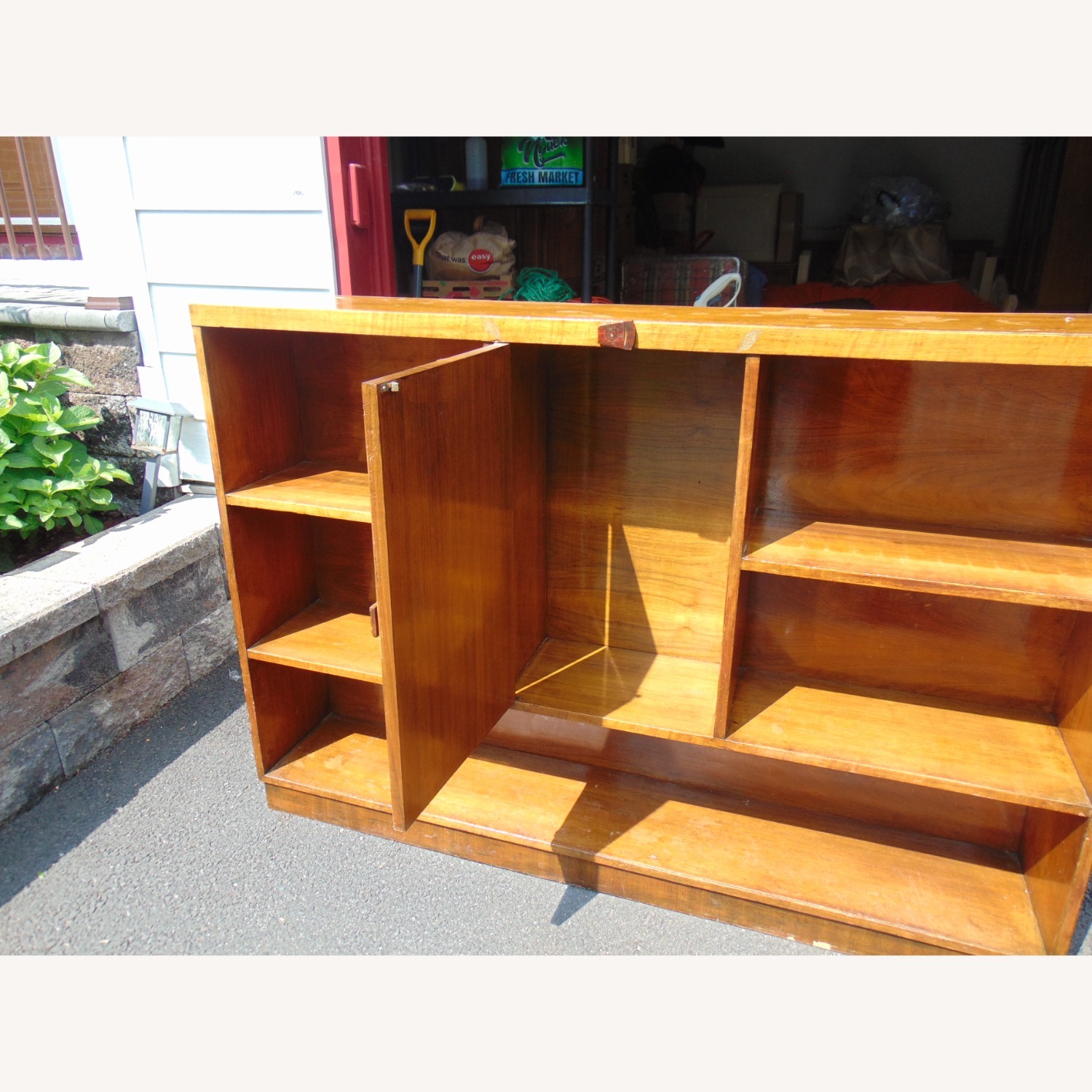 Vintage/Antique Finds Light Brown Wood Bookcase - image-2