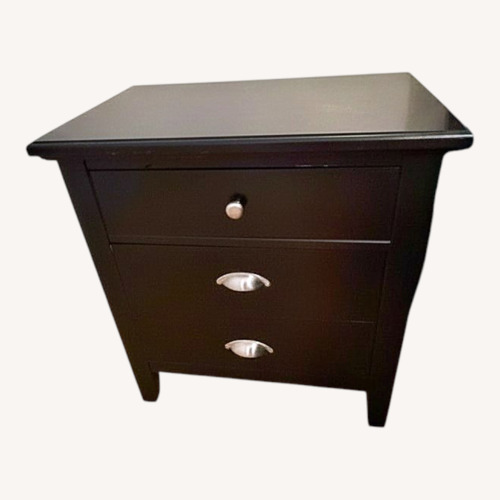 Used Vaughan Bassett Dark Brown Wood Nightstand for sale on AptDeco