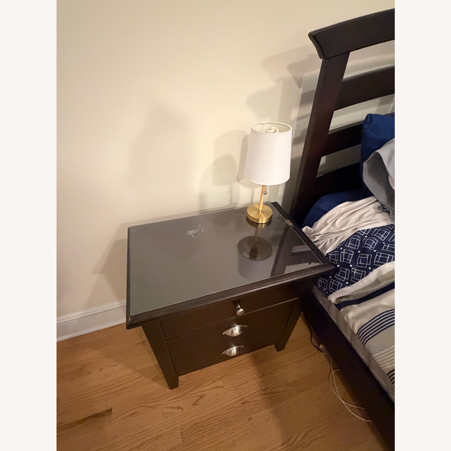 Vaughan Bassett Dark Brown Wood Nightstand - image-5
