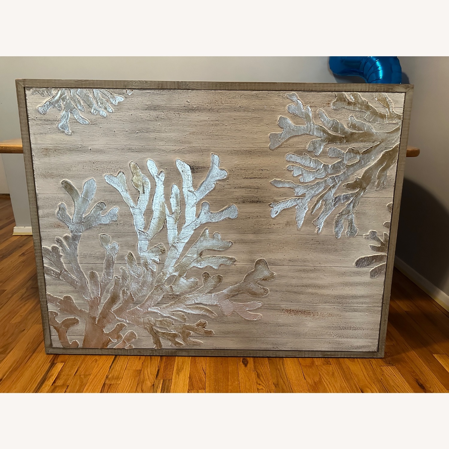 Gray Wood Coral Wall Art - image-1