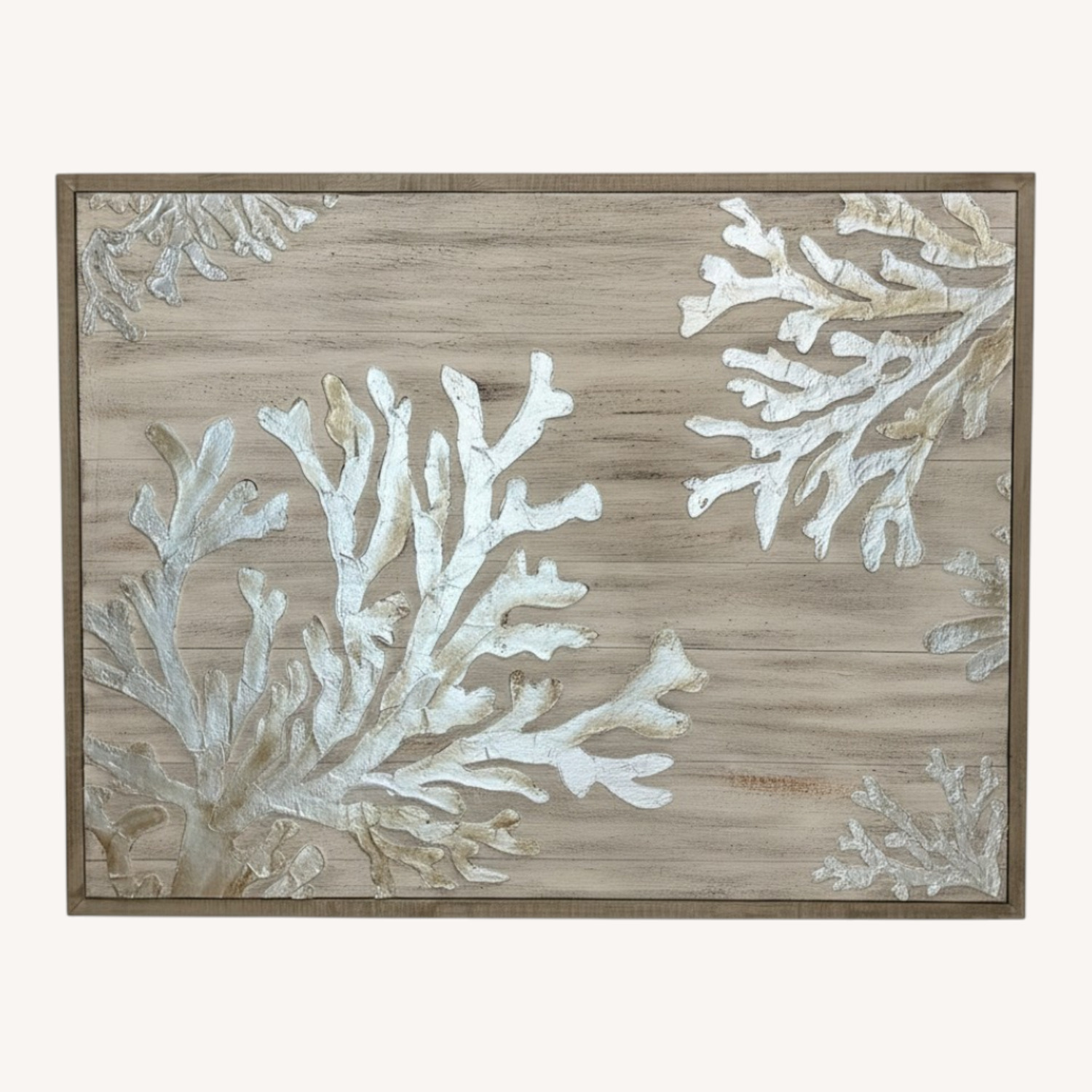Gray Wood Coral Wall Art - image-0