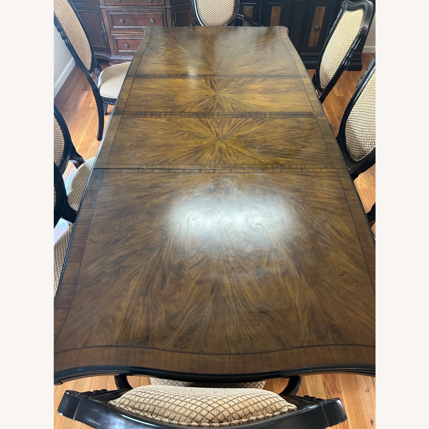 Raymour & Flanigan Dark Brown Dining Set - image-1