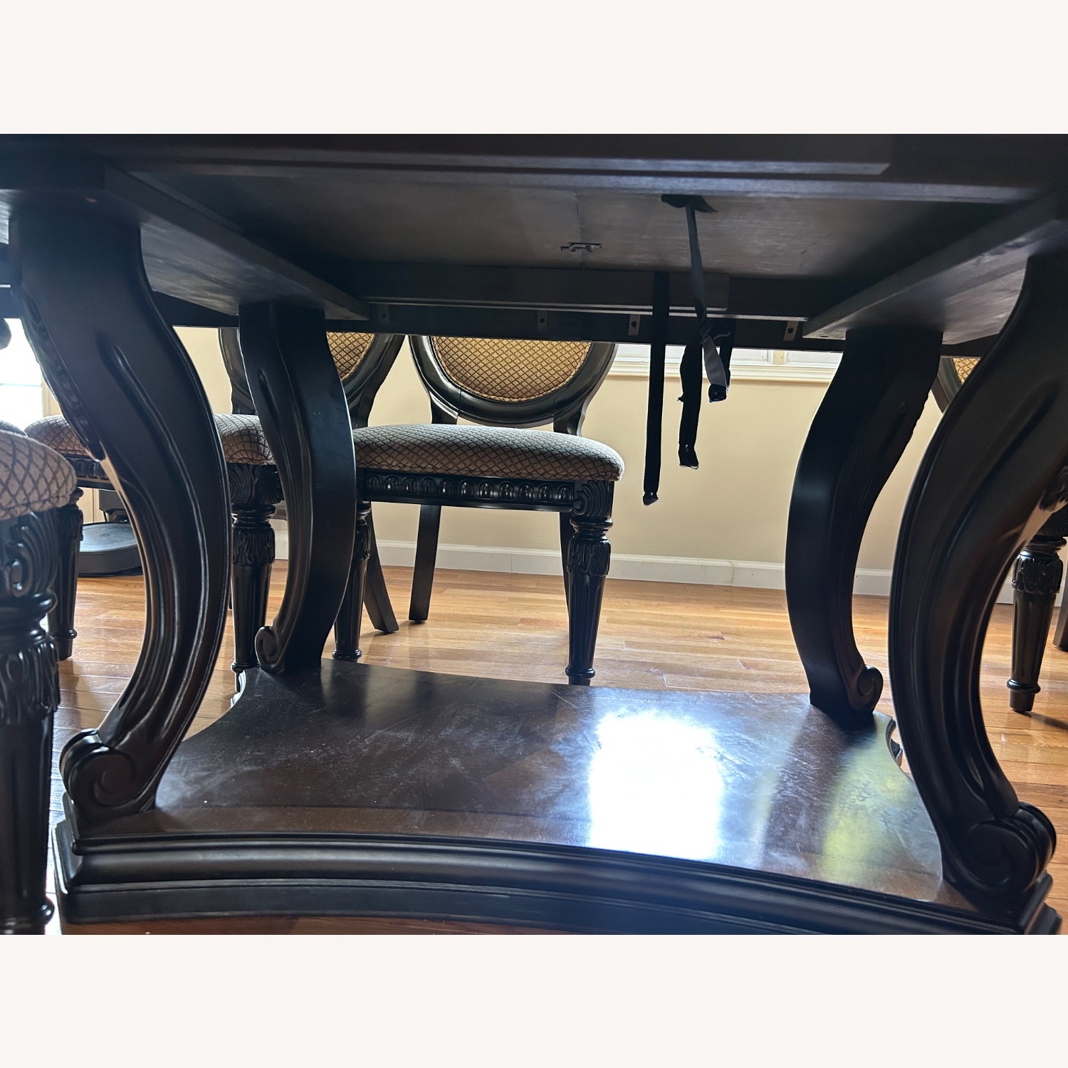 Raymour & Flanigan Dark Brown Dining Set - image-4