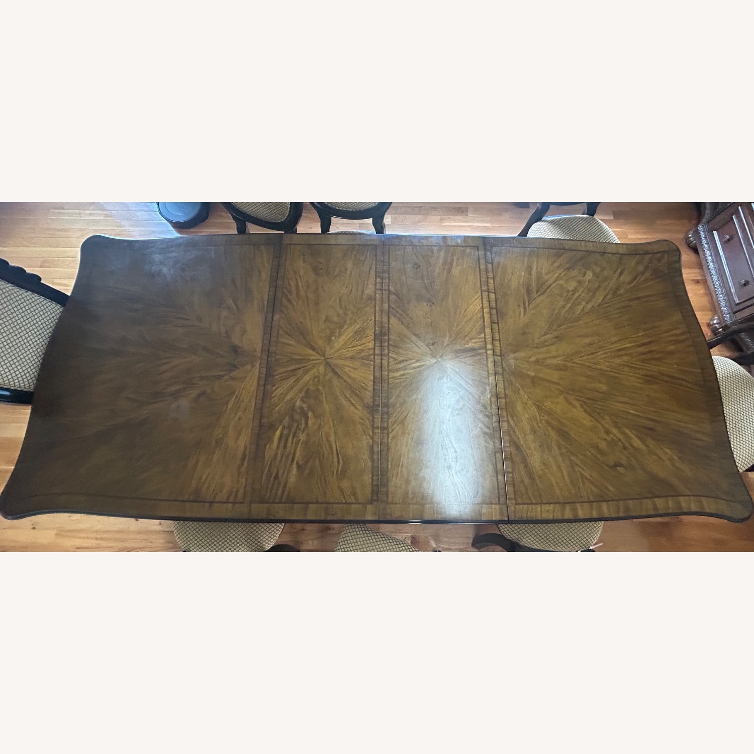 Raymour & Flanigan Dark Brown Dining Set - image-2