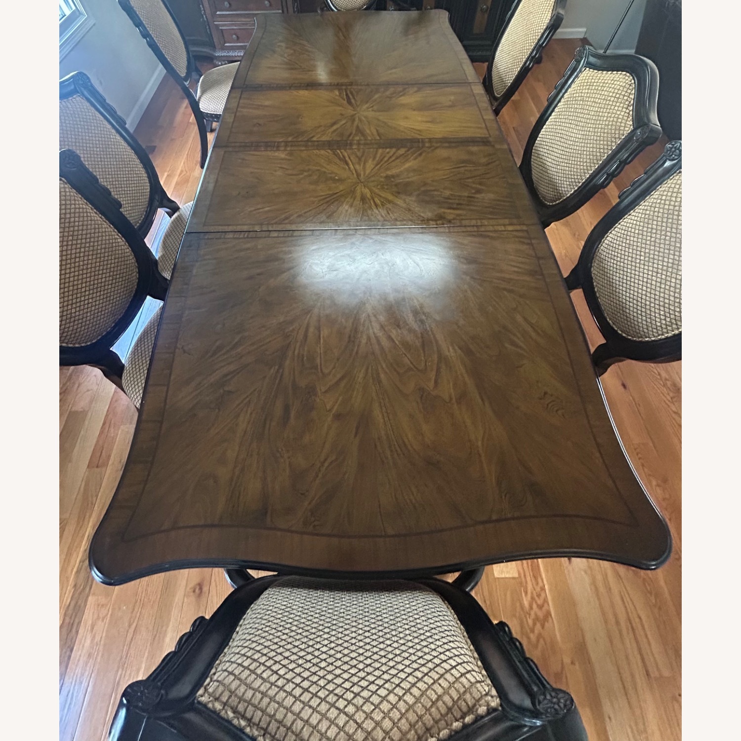 Raymour & Flanigan Dark Brown Dining Set - image-3